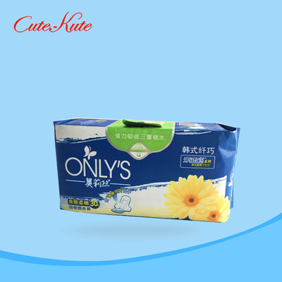 270mm weiche Monatseinfache Verpackung auflagen-Absorbierfähigkeits-Damen-Anion Pads Quick