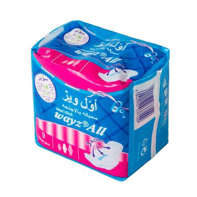 Tadelloses glänzendes Mädchen-Wegwerfdamenbinden/natürlicher ultra Maxi Pads 155mm