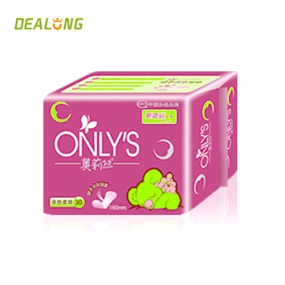 Biobaumwolle-gesundheitliche Auflagen 100% Maxi Pads Printed High Absorbency