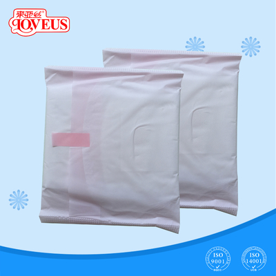 280mm reiner Baumwollgesundheitliche Auflagen PET Film Maxi Sanitary Napkins