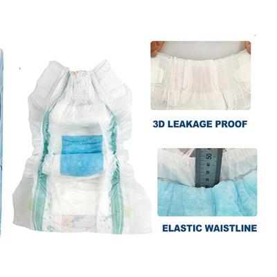 Magisches Band-Wegwerfbaby-Windel Clothlike Backsheet mit großem elastischem Bund
