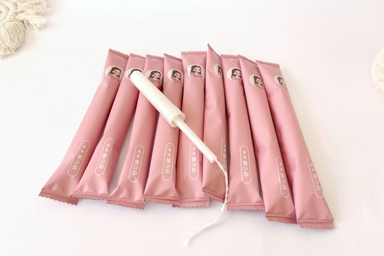 Hygienisches Frauen-Stieltupfer-Tampon biologisch abbaubar