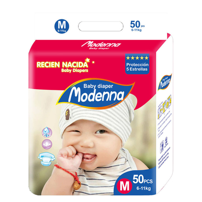 Druckflaum-Masse SAP-Wegwerfbaby-Windeln justierbares Breathable